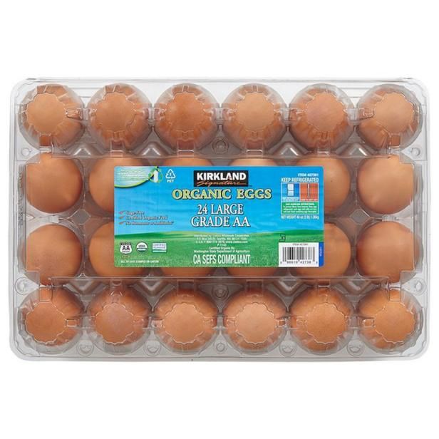 Organic eggs